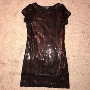 Black sparkle sequin cocktail short dress 🖤✨